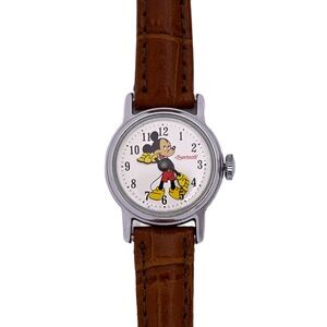 Ingersoll Ladies Mickey Mouse Mechanical 24mm Watch c. 1970 Collectible